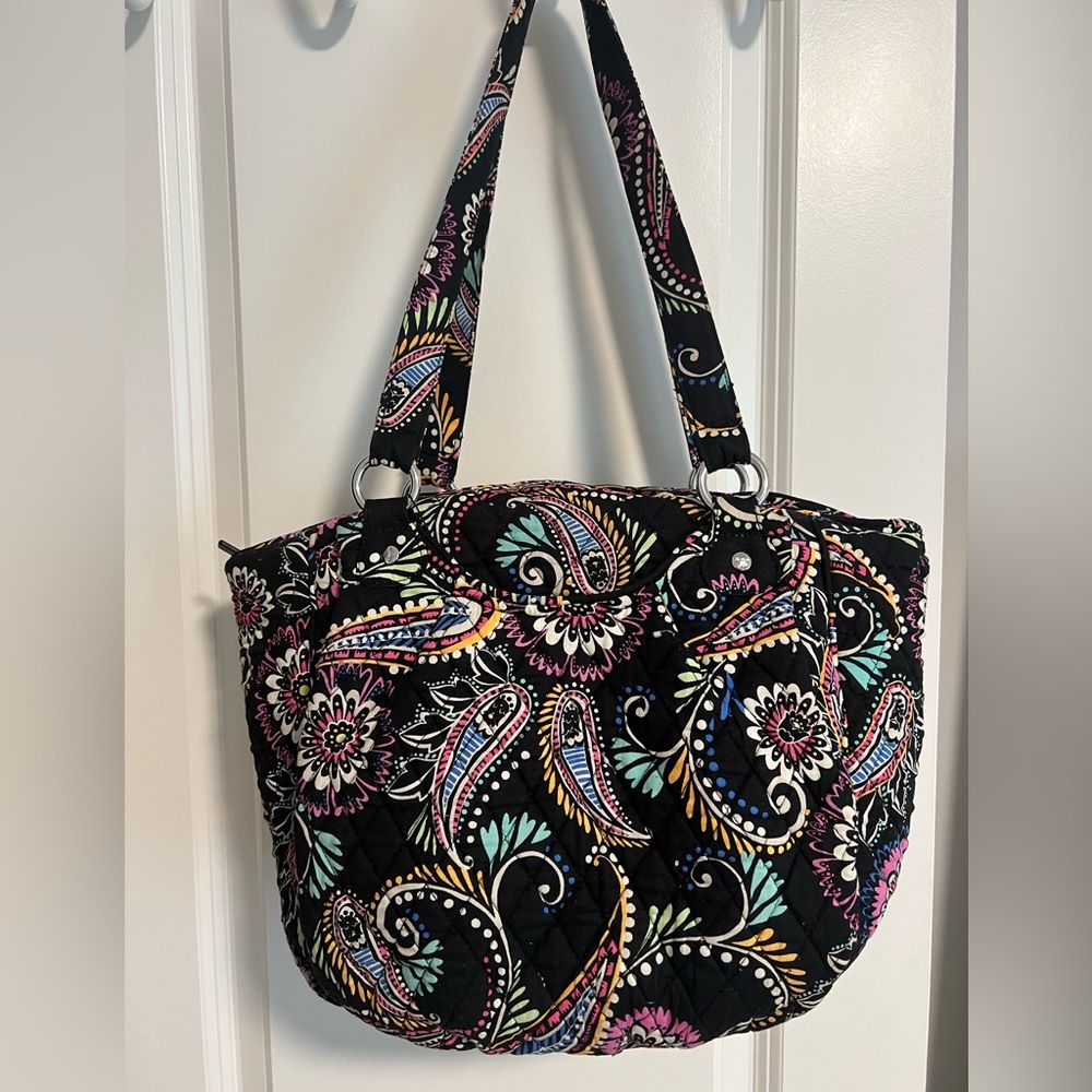 Vera Bradley bandana swirl shoulder bag purse floral paisley